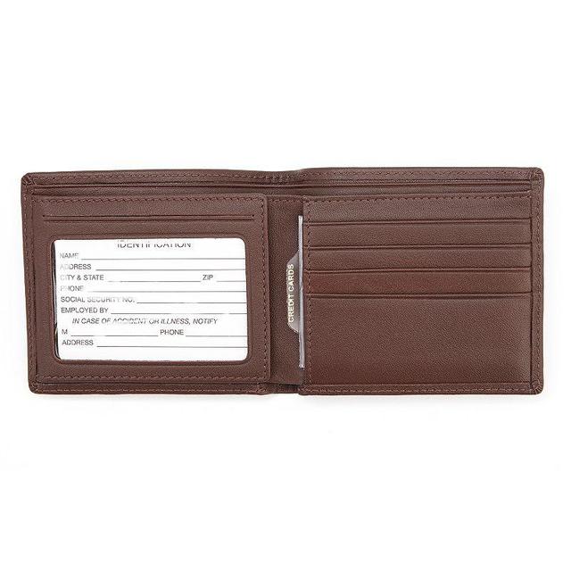 Royce Leather RFID-Blocking Mens Bifold Wallet, Brown Product Image