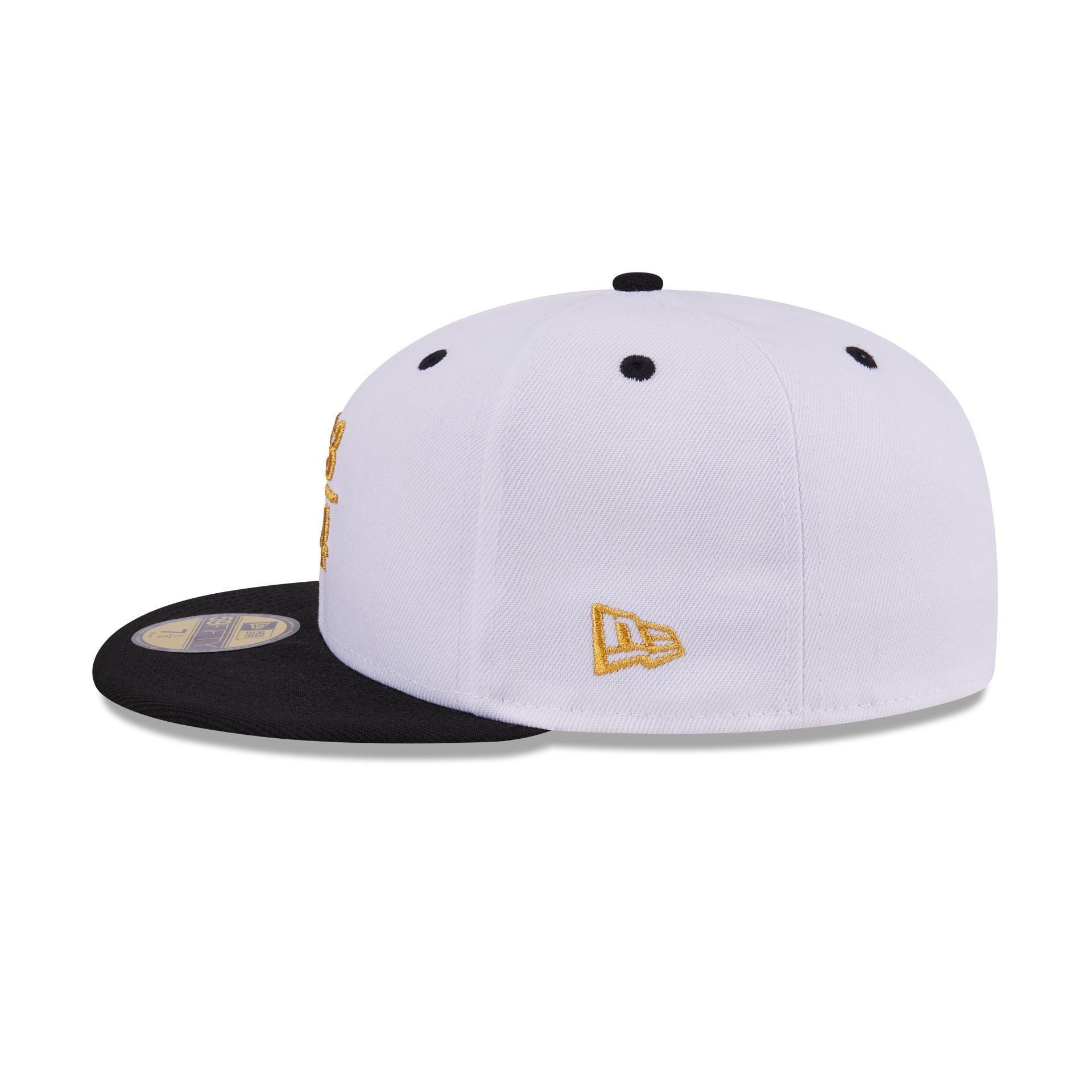 New Era Cap Signature Size 7 3/4 White 59FIFTY Fitted Hat Male Product Image