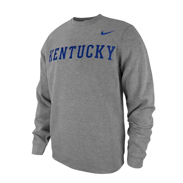 Kentucky Club Fleece Nike Mens College Crew-Neck Sweatshirt Product Image