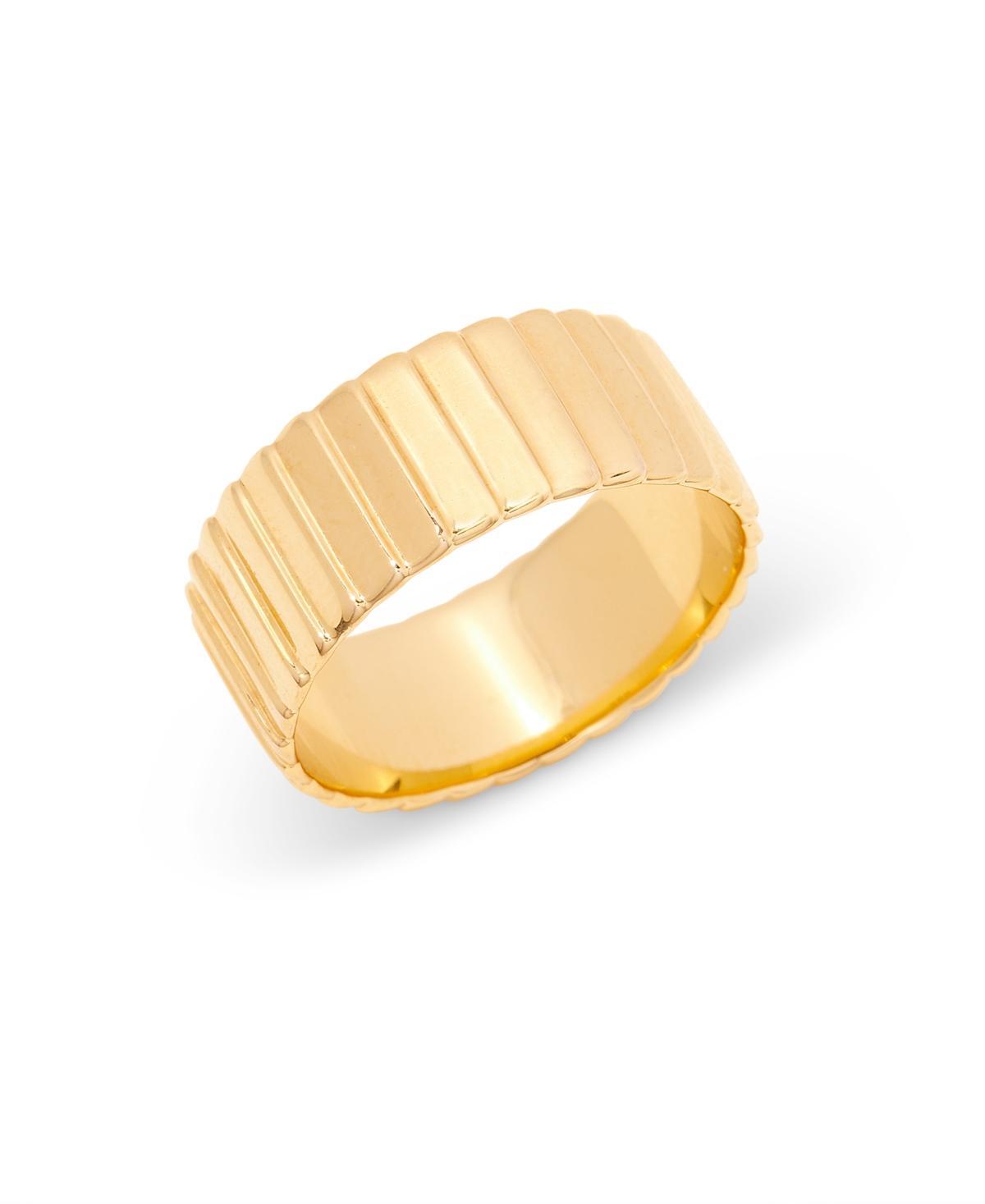 Womens Lark 14K-Yellow-Gold Vermeil Fluted Ring Product Image