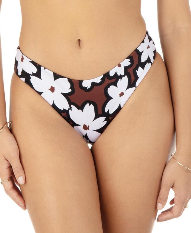 Hurley Womens Bold Daisy Mid Rise Bikini Bottoms Product Image