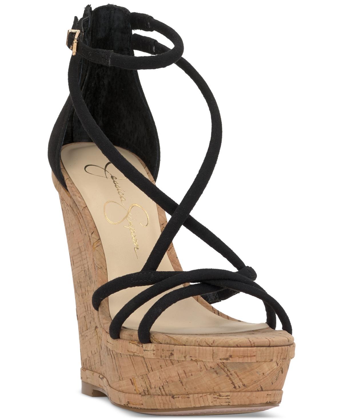 Jessica Simpson Womens Olype Strappy Wedge Sandals Product Image