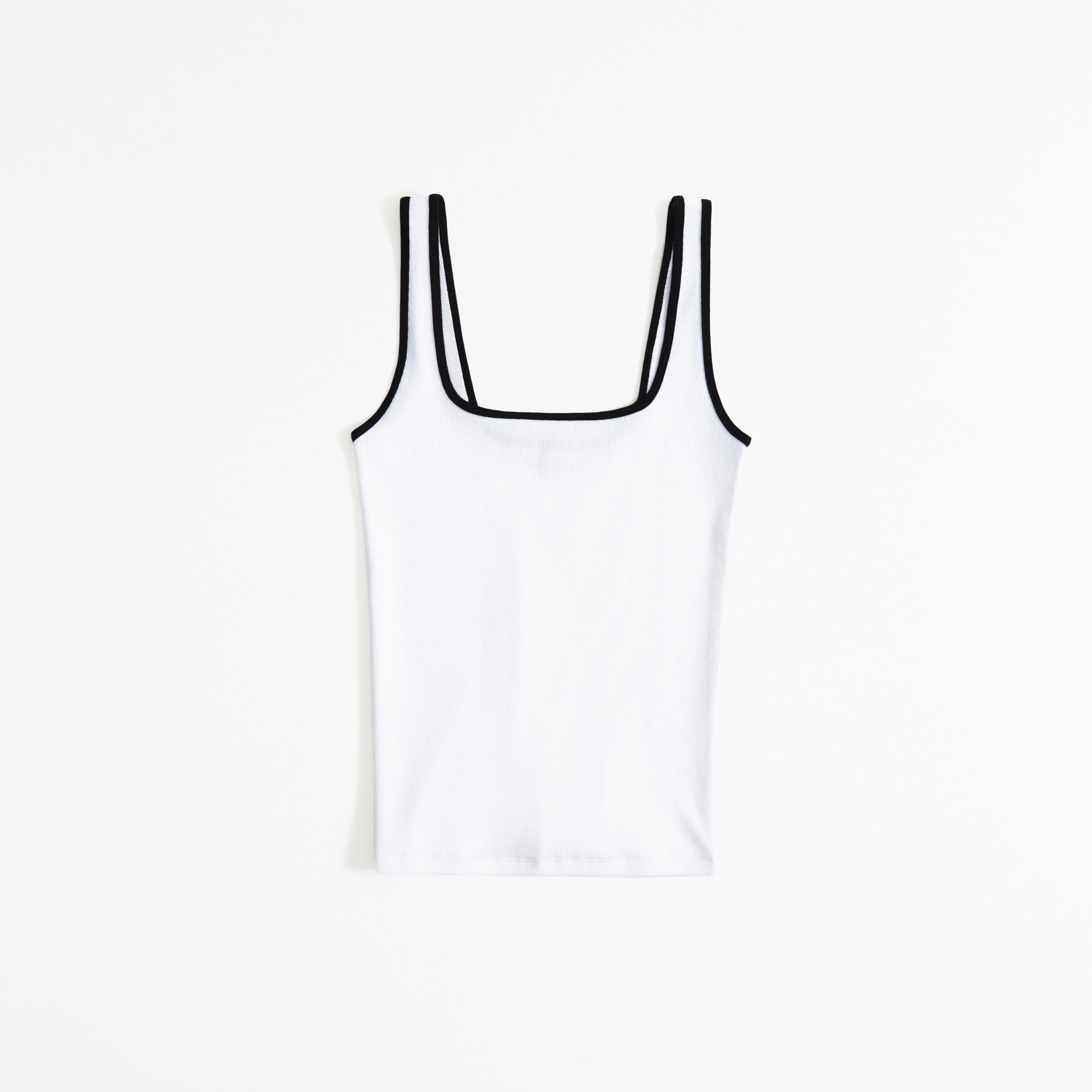 Essential Tuckable Squareneck Rib Tank Product Image