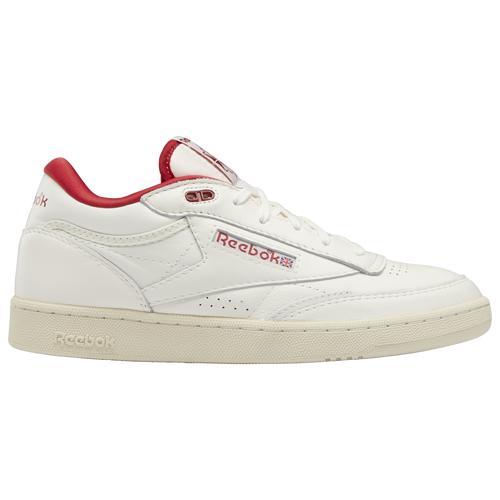 Reebok Mens Club C Mid - Shoes White/Red Product Image