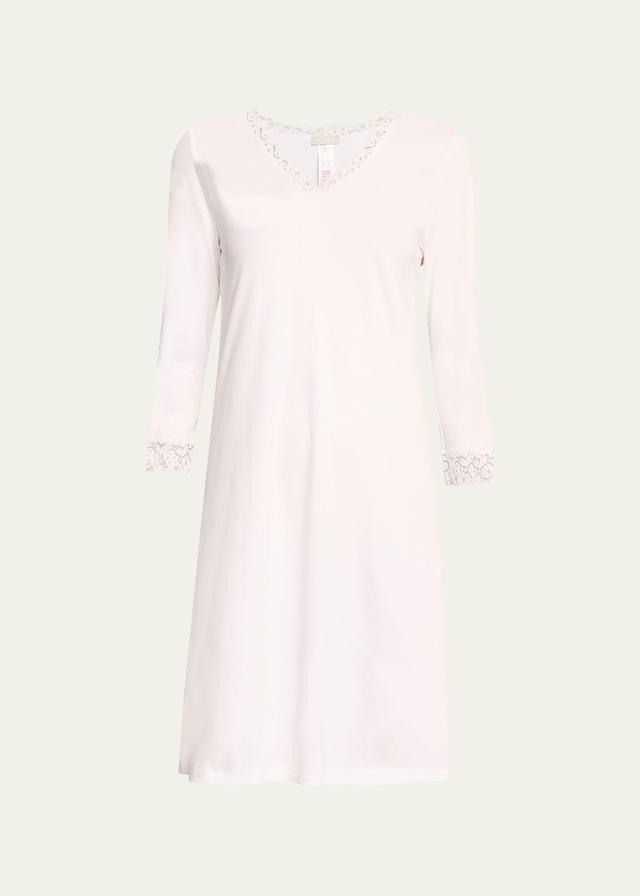 Hanro Moments V-Neck Cotton Nightgown Product Image