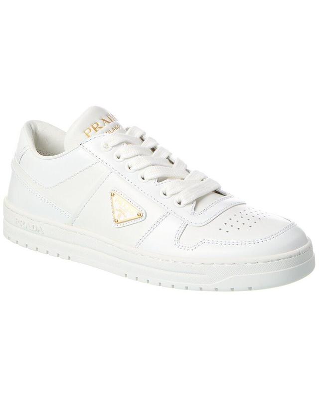 Downtown Leather Sneaker In White Product Image