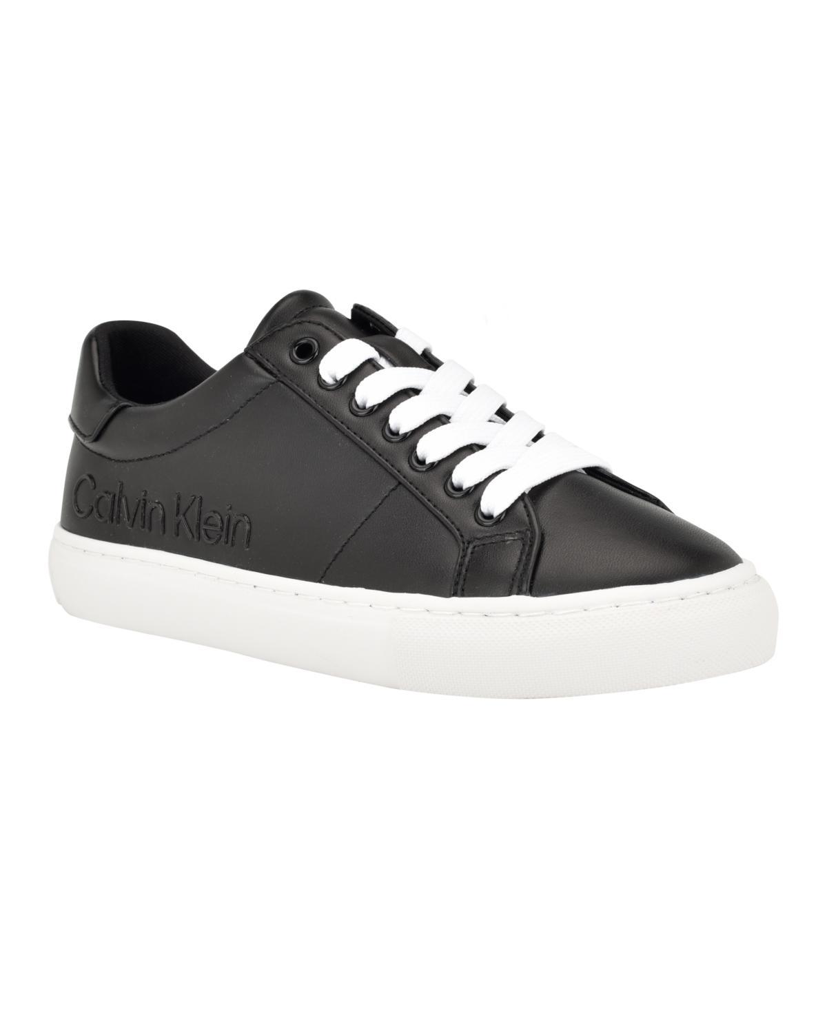 Calvin Klein Womens Camzy Round Toe Lace-Up Casual Sneakers Womens Shoes Product Image