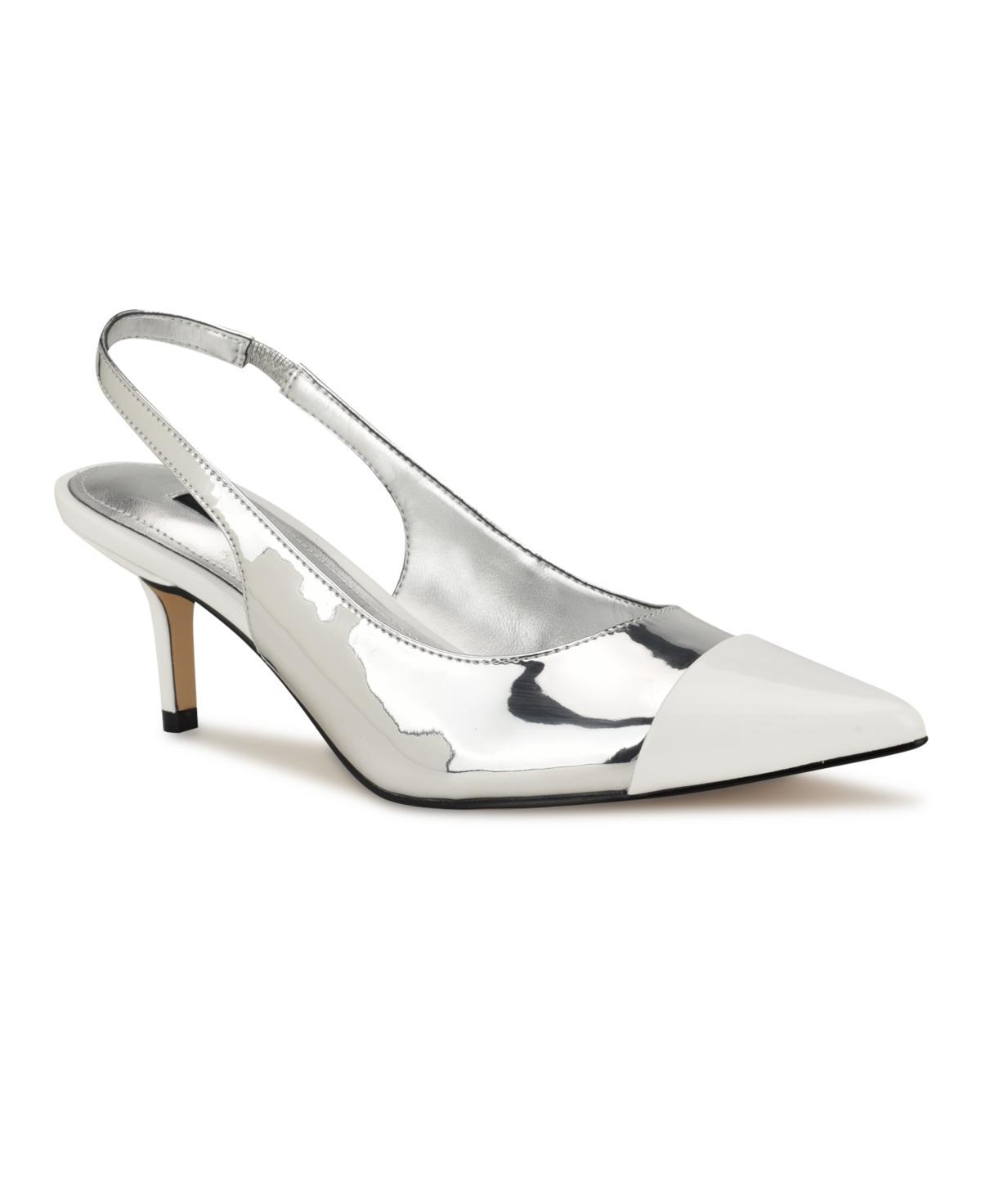 Nine West Womens Awaie Pointy Toe Dress Slingback Pumps Product Image