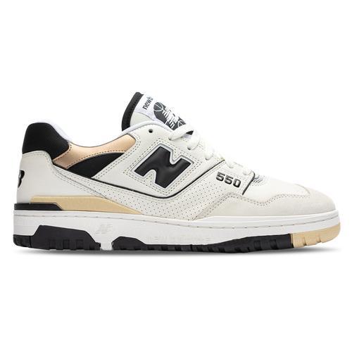 New Balance Mens BB550 - Shoes White/Black/Gold Product Image