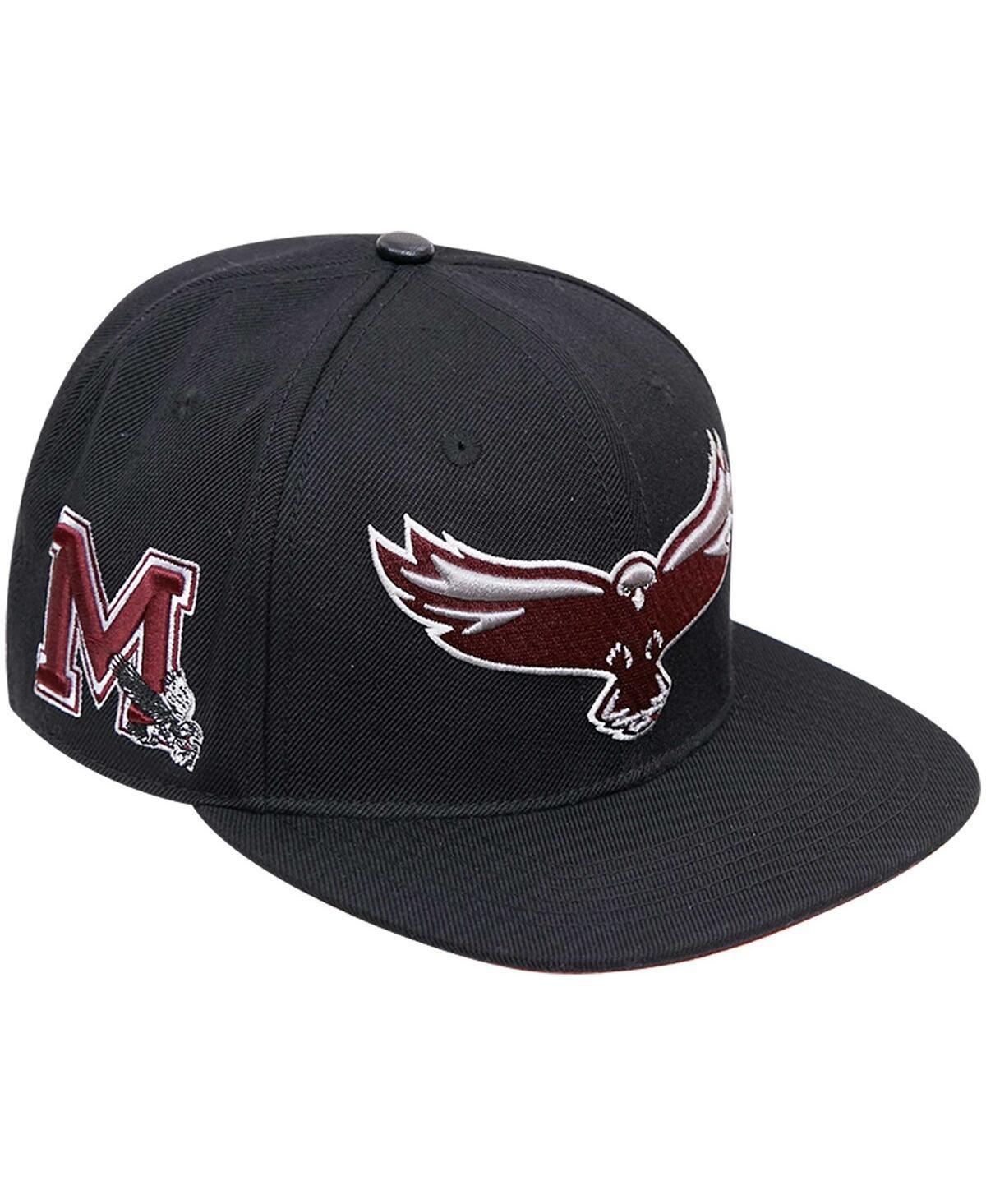 Mens Pro Standard Black Maryland Eastern Shore Hawks Arch Over Logo Evergreen Snapback Hat Product Image