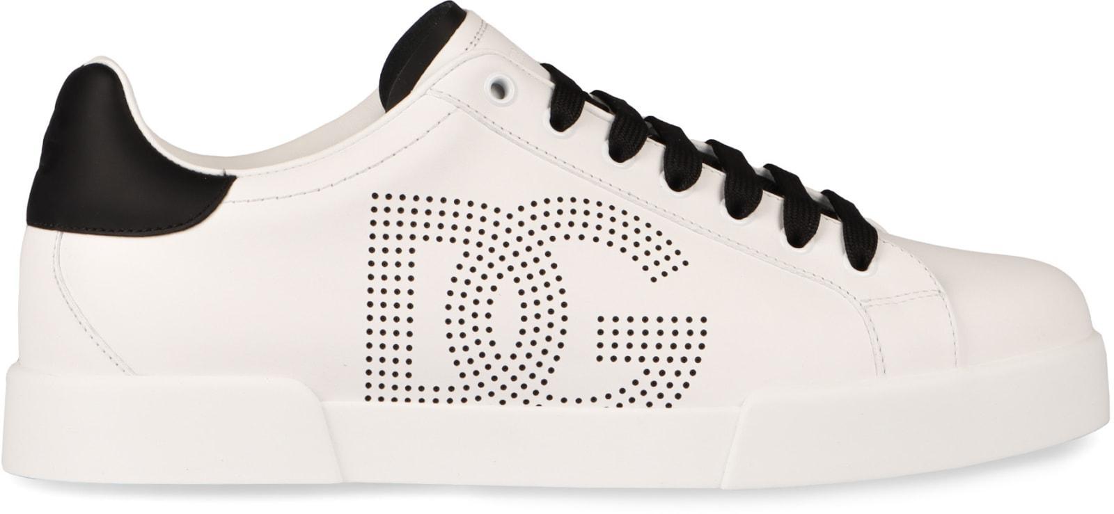 Portofino Leather Low-top Sneaker In Weiss 1 Product Image