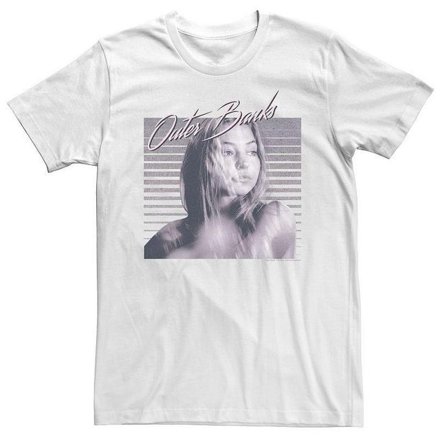 Big & Tall Netflix Outer Banks Sarah Greyscale Portrait Tee, Mens Product Image