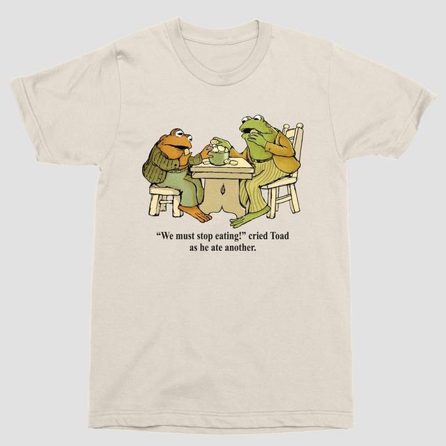 Mens Frog and Toad Short Sleeve Graphic T-Shirt - Tan Product Image