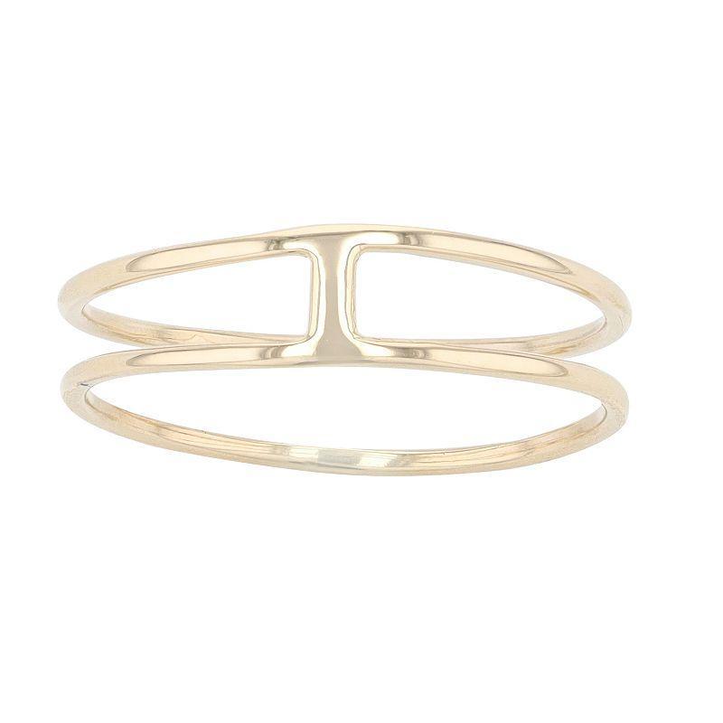 Au Naturale 14k Yellow Gold Double Ring, Womens Product Image