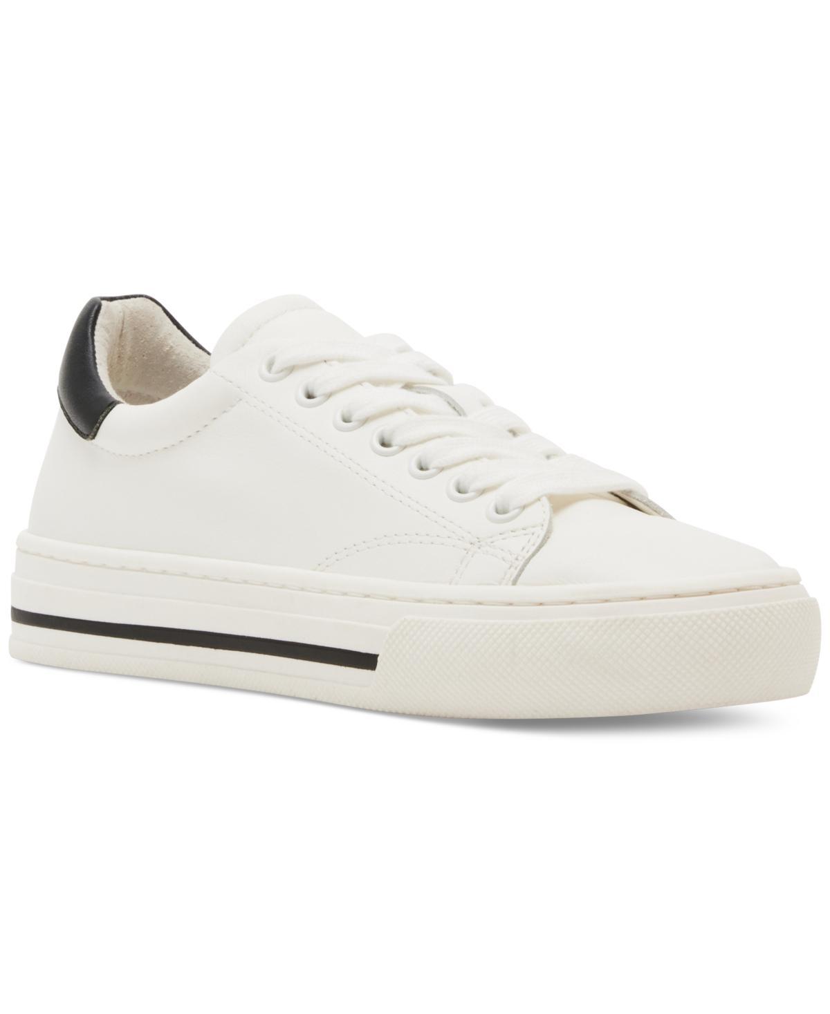 Steve Madden Womens Captivate Lace Up Sneakers - White Product Image