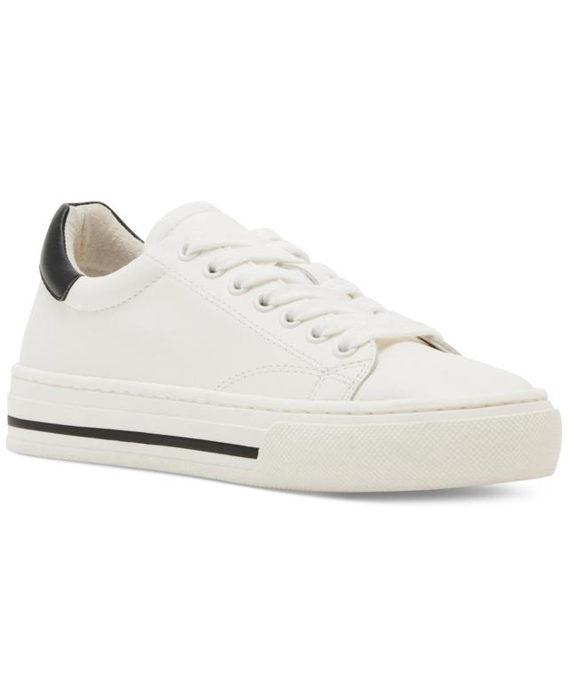 Steve Madden Womens Captivate Lace Up Sneakers - White Product Image