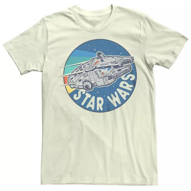 Mens Star Wars Rainbow Millennium Falcon Badge Graphic Tee Product Image