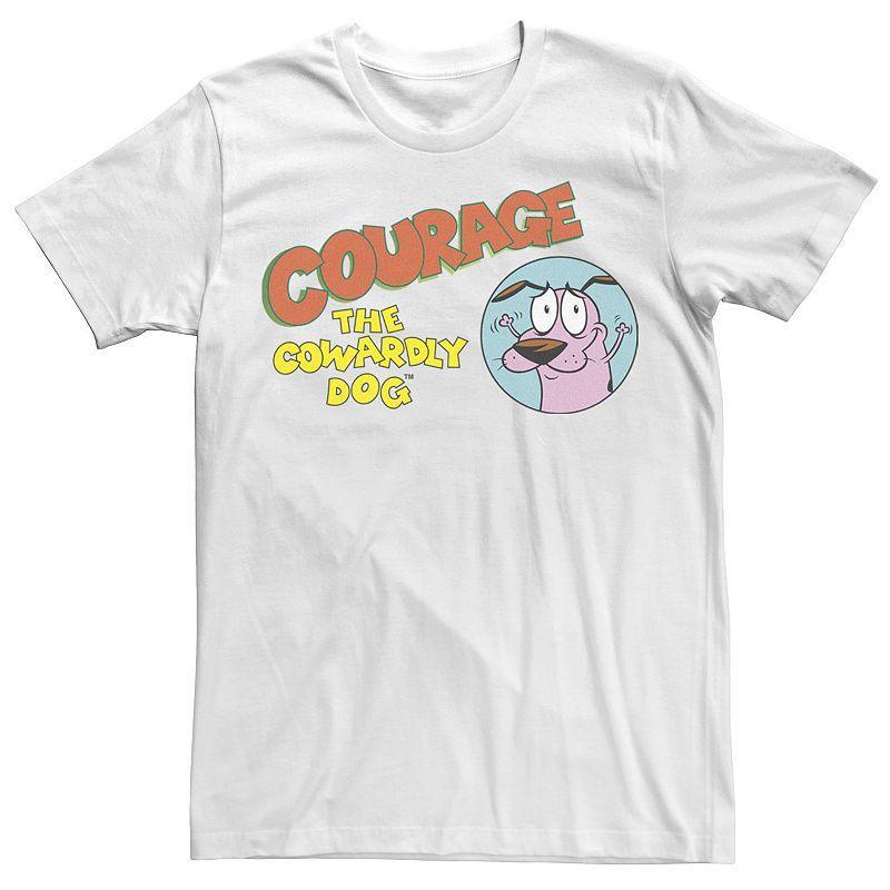 Mens Courage The Cowardly Dog Circle Portrait Logo Tee Product Image