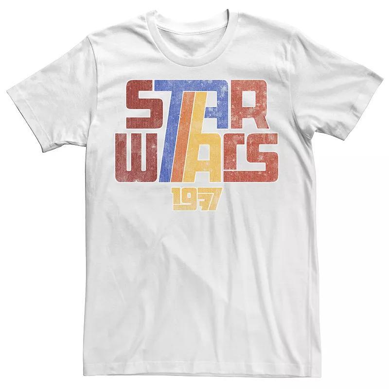 Mens Star Wars Super Retro 1977 Custom Logo Graphic Tee Product Image