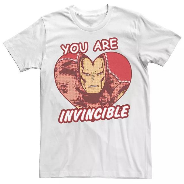 Mens Marvel Invincible Heart Valentines Day Comic Tee Product Image