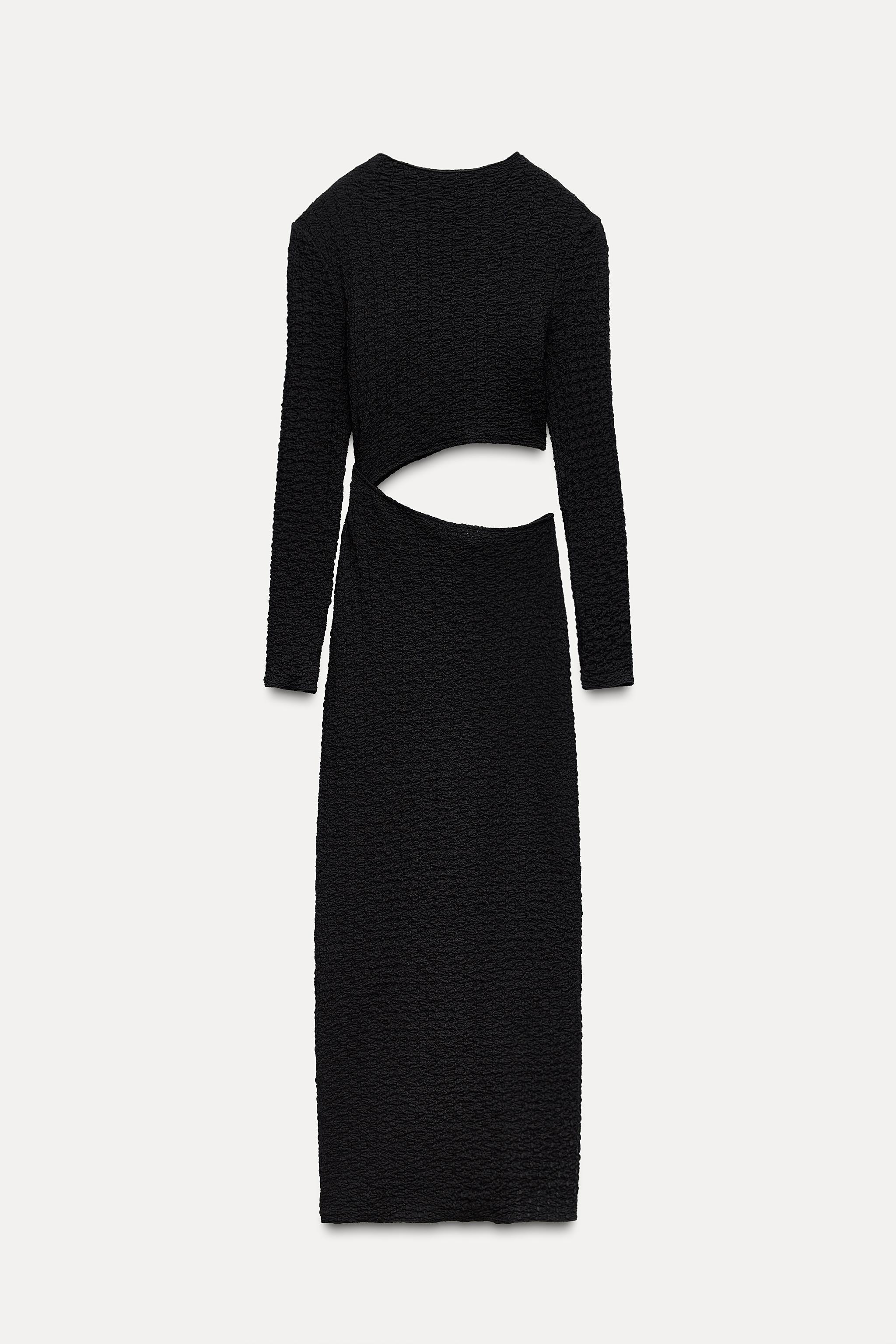 TEXTURED CUT OUT DRESS Product Image