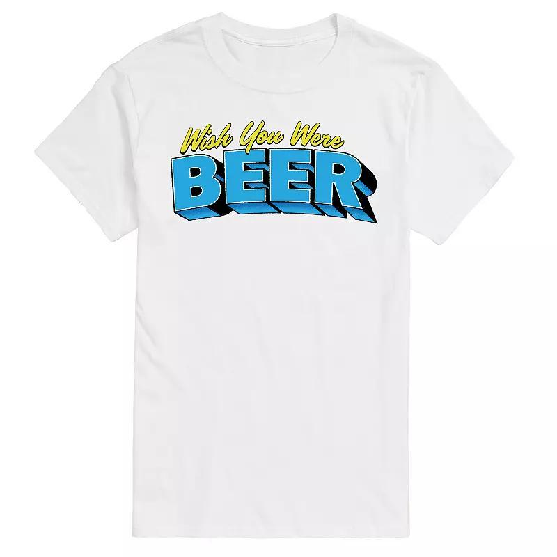 Big & Tall Wish You Were Beer Graphic Tee, Mens Product Image