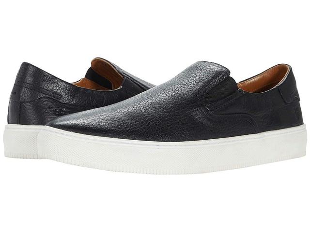 Frye Astor Slip-On (Black Crust Veg Tan Tumbled) Men's Shoes Product Image