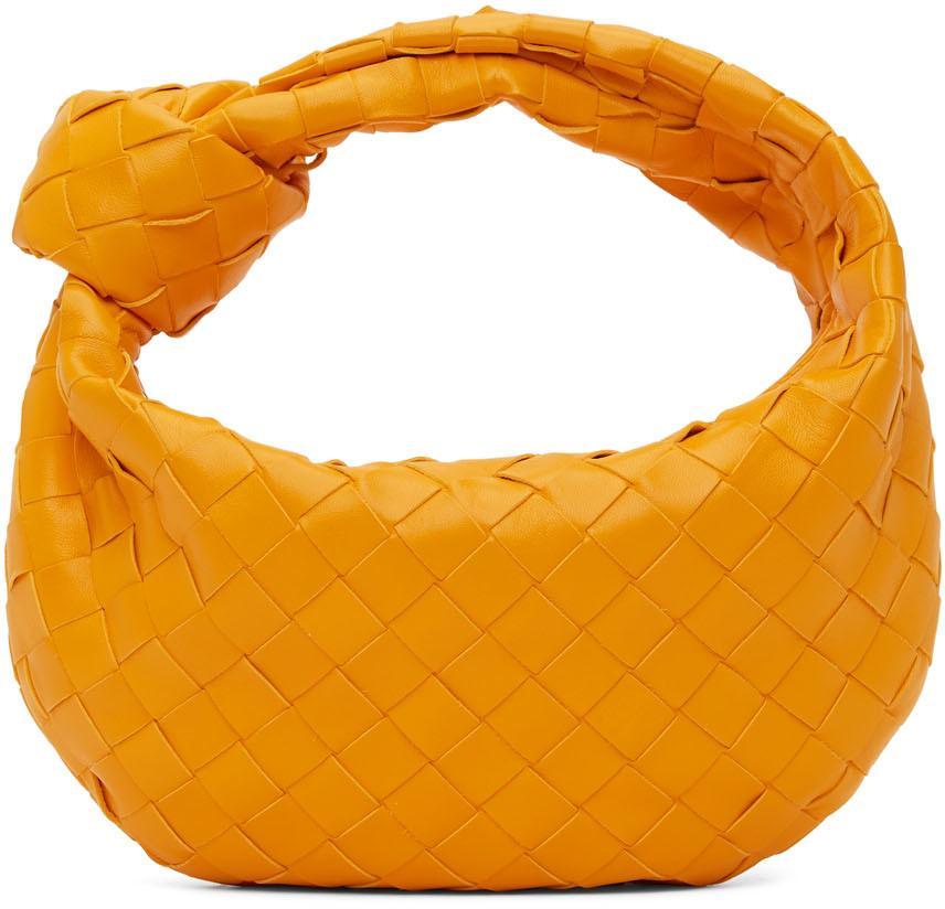 BOTTEGA VENETA Orange Mini Jodie Bag In 7003 Tangerine/gold Product Image