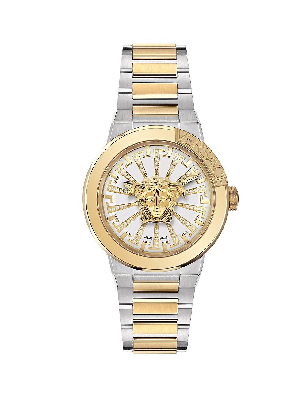 Versace Medusa Infinite Diamond Bracelet Watch, 38mm Product Image