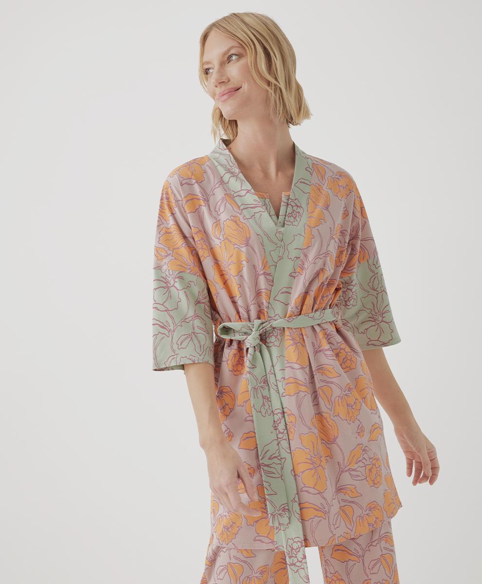 Womens Staycation Short Robe SX Product Image