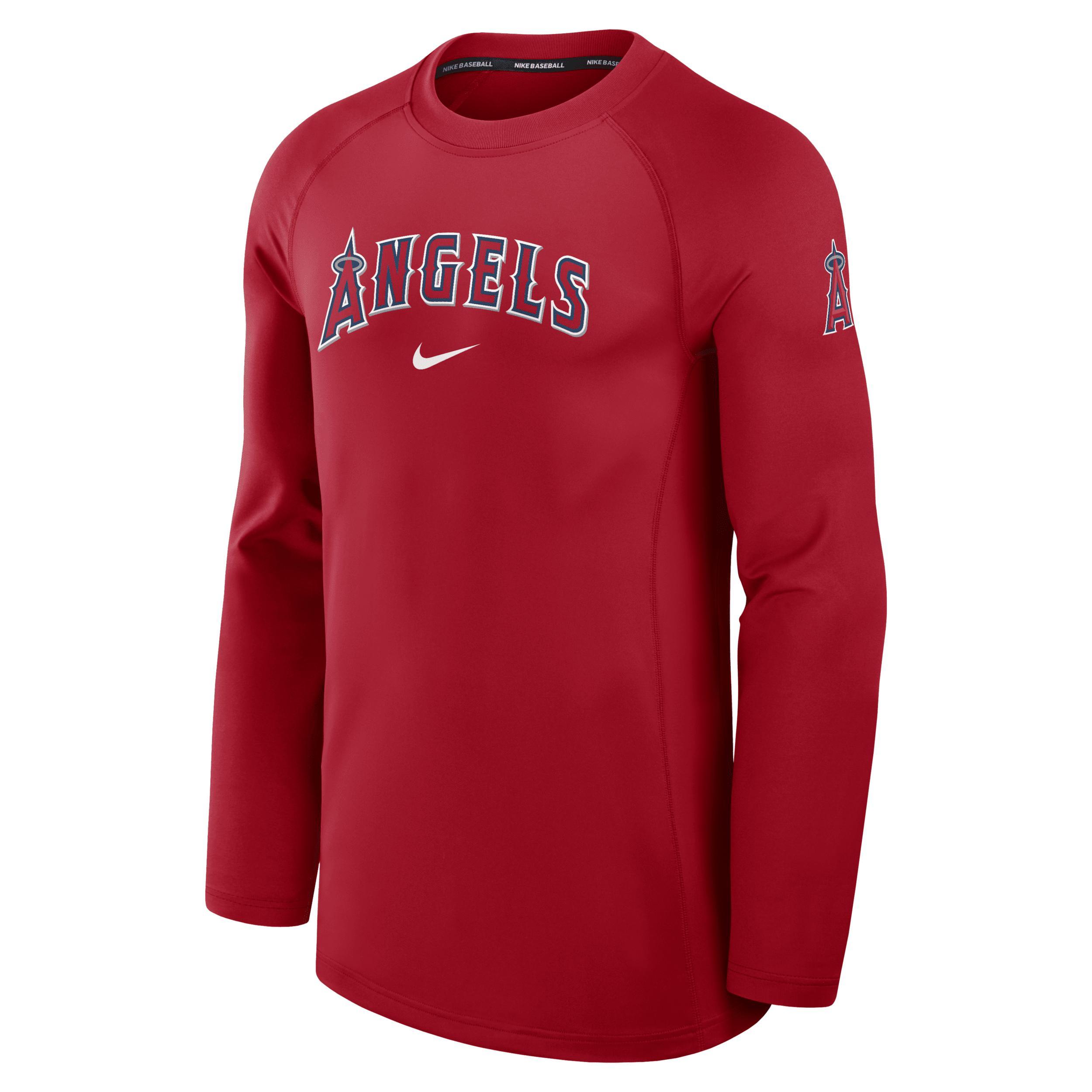 Los Angeles Angels Authentic Collection Game Time Nike Men's Dri-FIT MLB Long-Sleeve T-Shirt Product Image