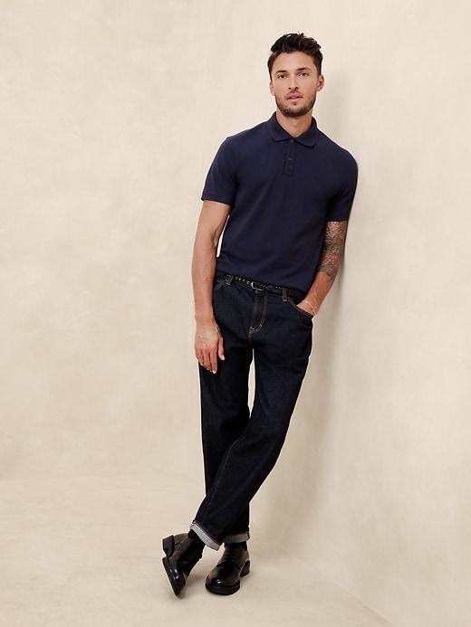 Slim Cotton Pique Polo Product Image