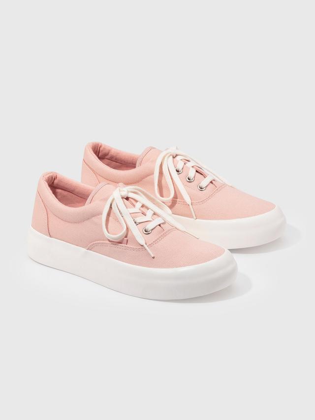 Low Top Lace Up Sneakers Product Image