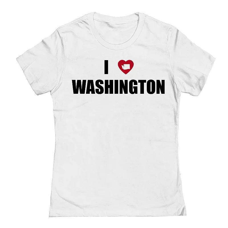 Juniors I Heart Washington State Graphic Tee, Womens product image