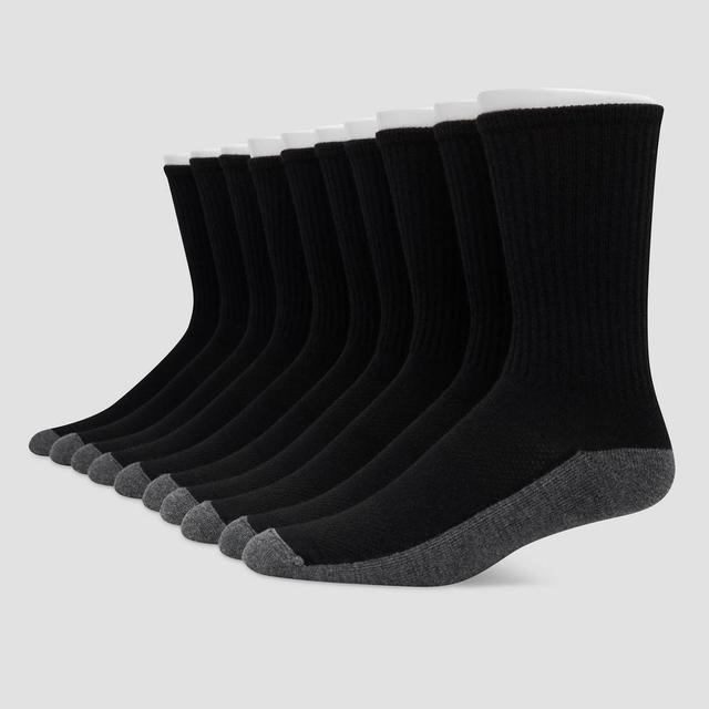 Hanes Premium Mens Crew Socks 10pk - 12-14 Product Image