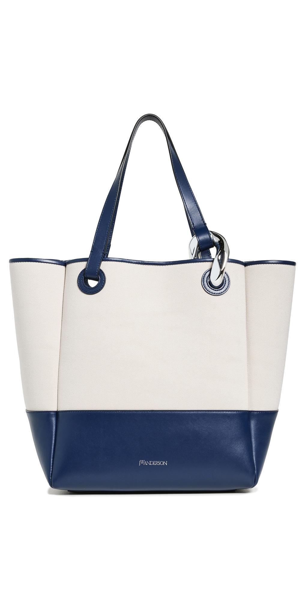 JW ANDERSON The Jwa Corner Tote Navy/light Grey Product Image