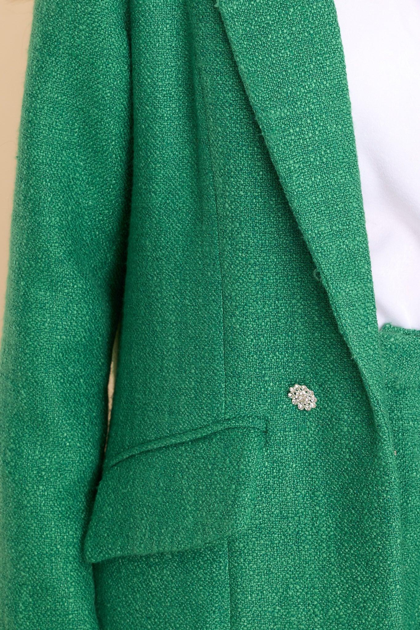 Focused on Priorities Kelly Green Blazer Product Image