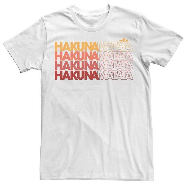 Disneys The Lion King Hakuna Matata Word Stack Mens Tee Product Image