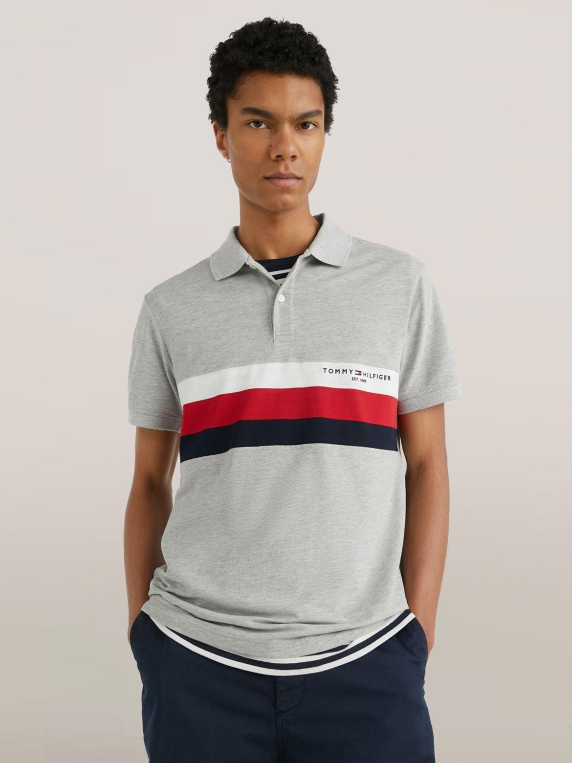 Tommy Hilfiger Men's Slim Fit Tommy Stripe Polo Product Image