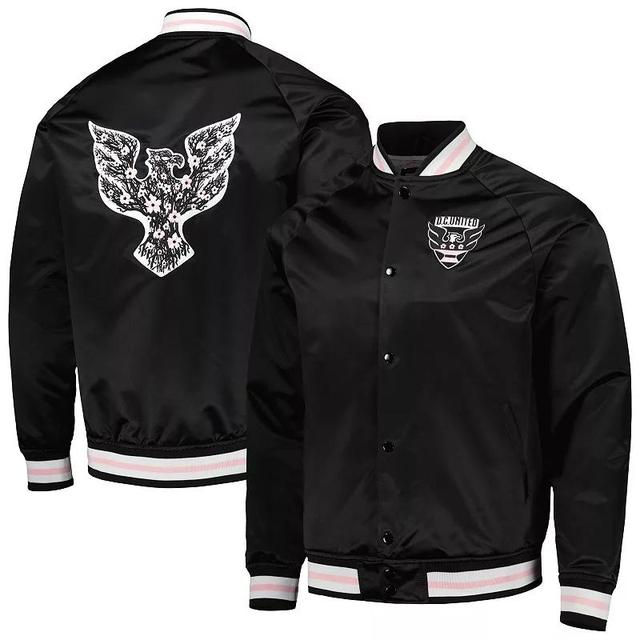 Mens Mitchell & Ness Black D.C. United Cherry Blossom Satin Full-Snap Jacket Product Image