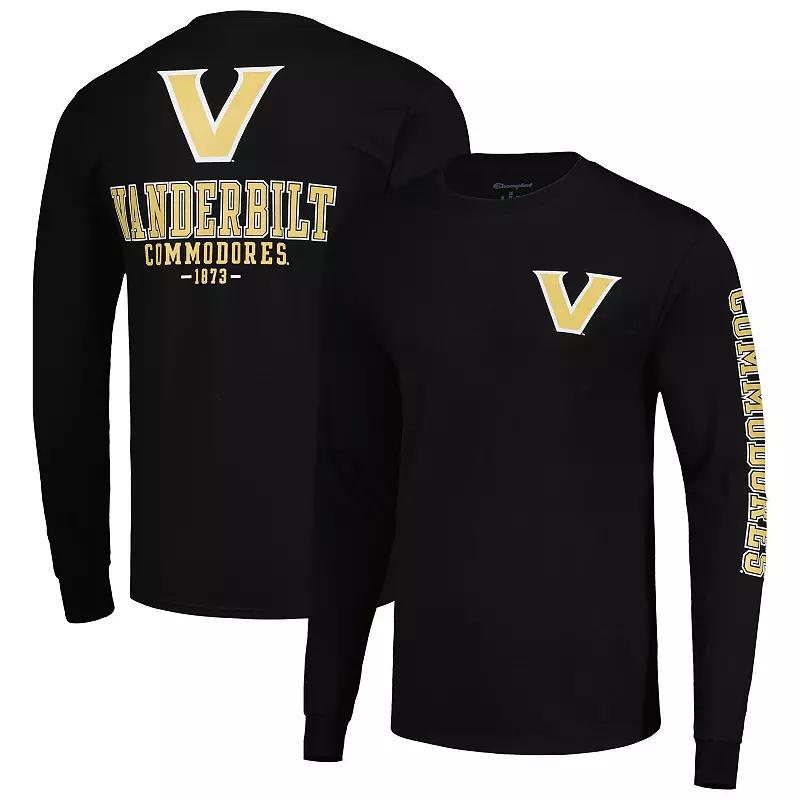 Mens Champion Navy Virginia Cavaliers Team Stack Long Sleeve T-shirt Product Image