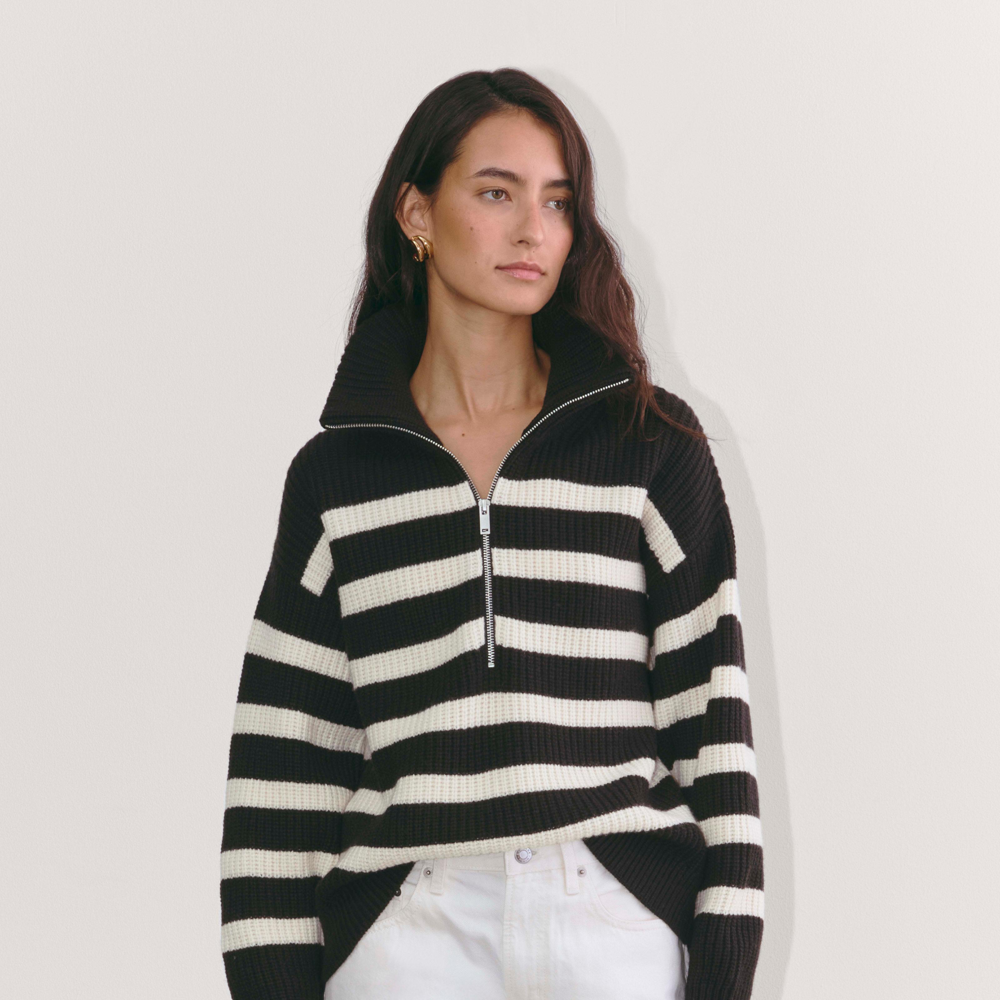 The Half-Zip Sweater in Luxe Merino Product Image