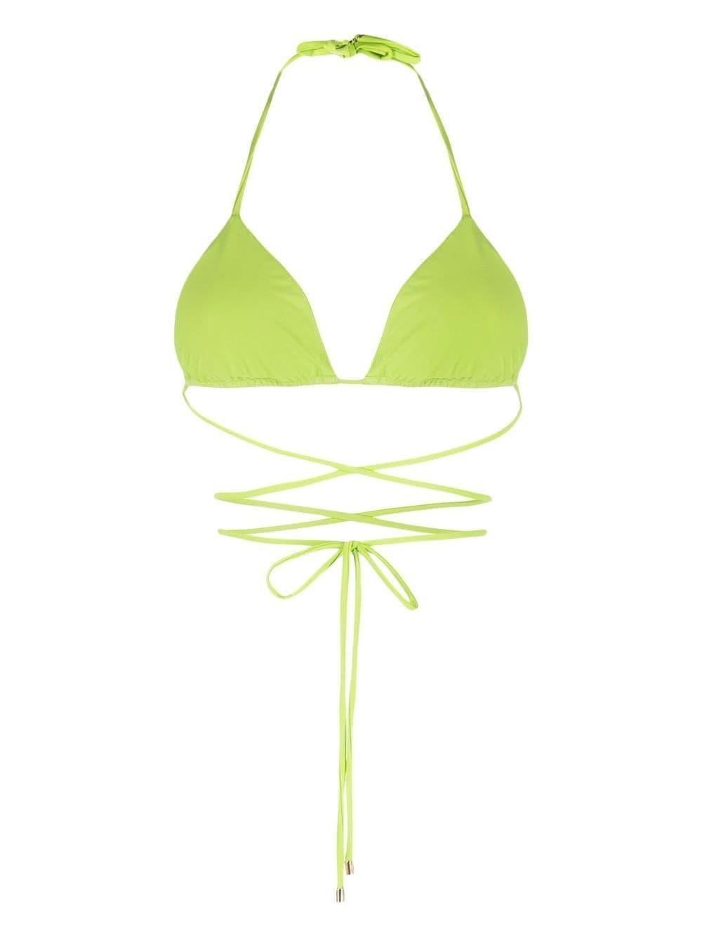 Embellished Bikini Top In Green Product Image