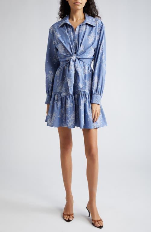 Cinq  Sept Abrielle Tie Waist Long Sleeve Chambray Shirtdress Product Image