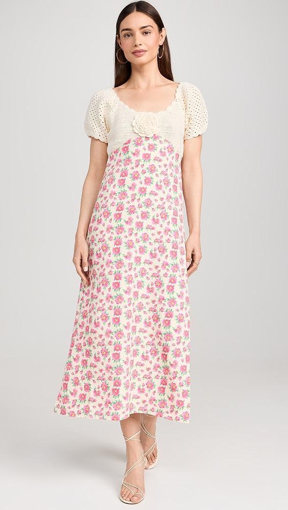 English Factory Crochet Floral Maxi Dress | Shopbop Product Image