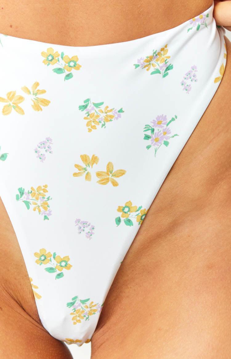 9.0 Swim Jamilla White Floral Bikini Bottoms Product Image