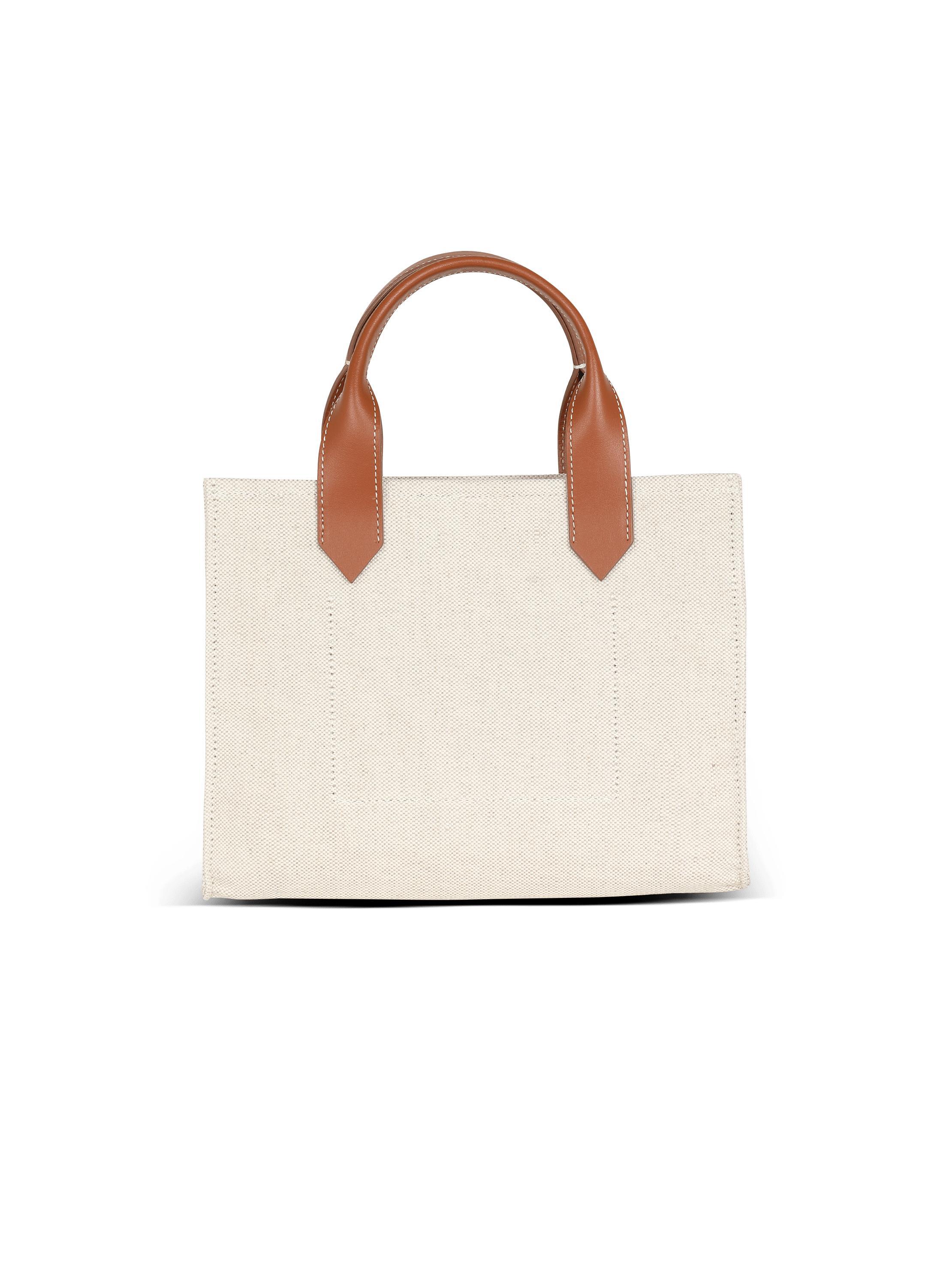 B-Army small tote bag in canvas and leather Product Image