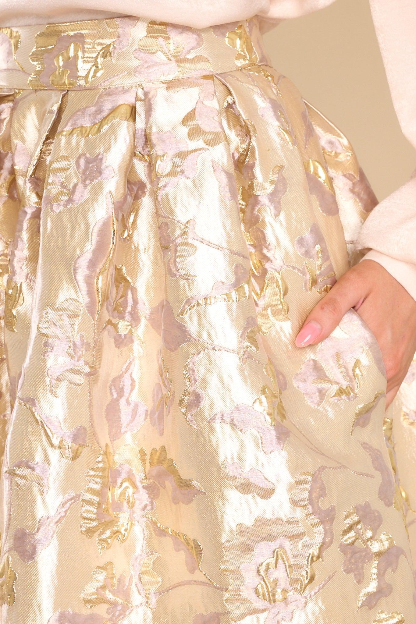 Aura Forever Grateful Gold Skirt Product Image