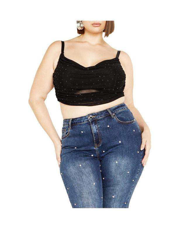 City Chic Womens Kiera Cropped Top Product Image