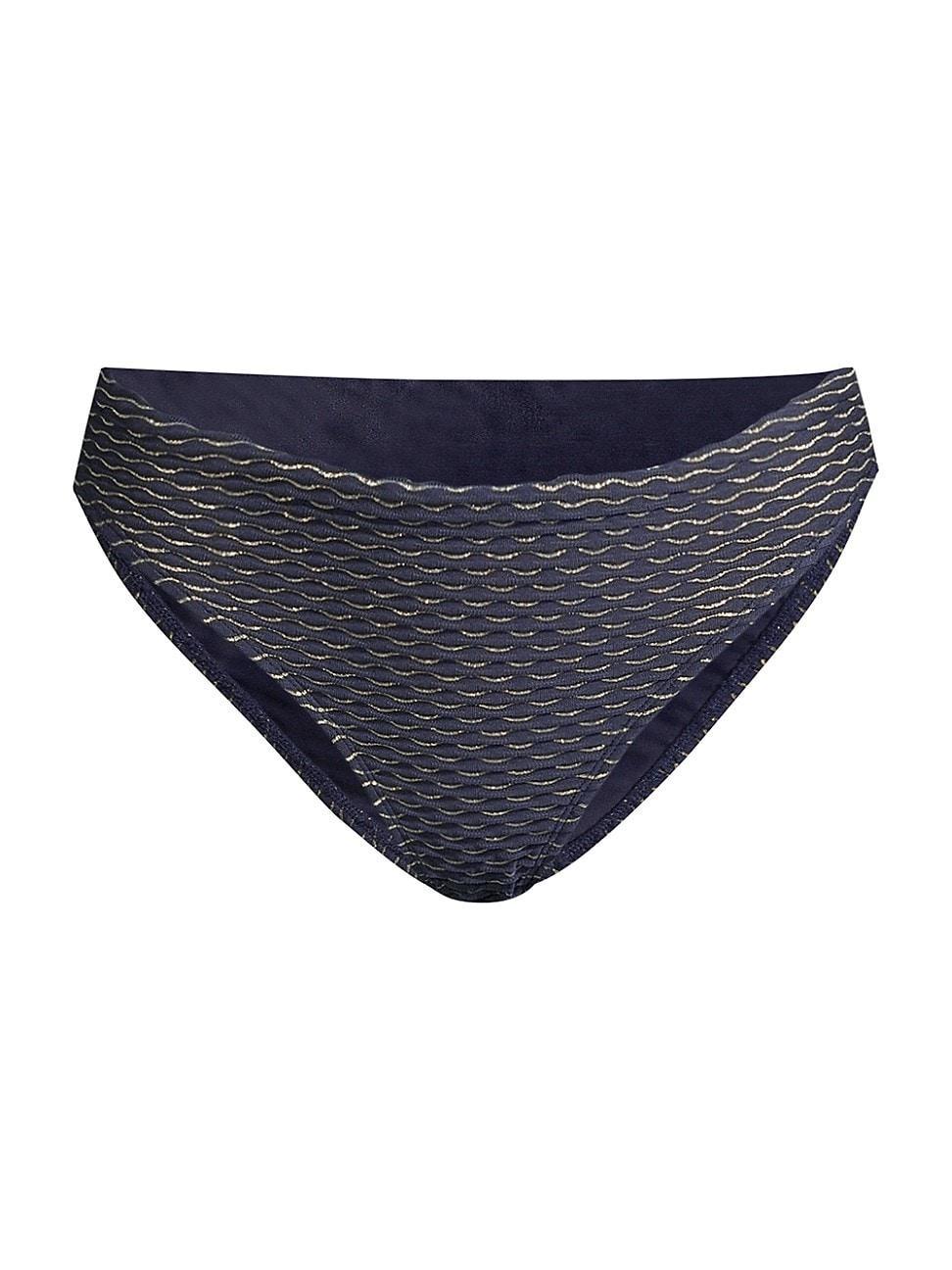 Womens Margot Textured Waves Bikini Bottoms Product Image